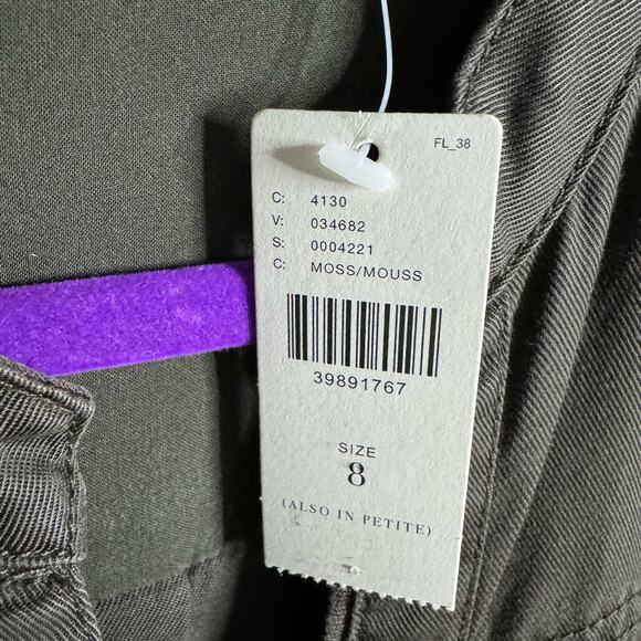 Anthropologie Holding Horses Marion Swing Shirt Dress Olive Green Women's Size 8 - Picture 13 of 15